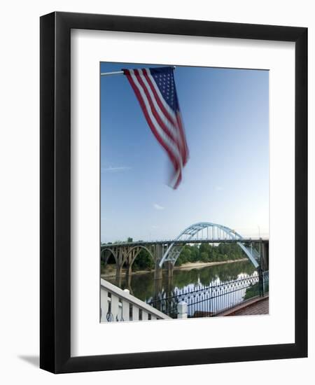 Alabama, Selma, Edmund Pettus Bridge, American Civil Rights Movement Landmark, Alabama River, USA-John Coletti-Framed Premium Photographic Print