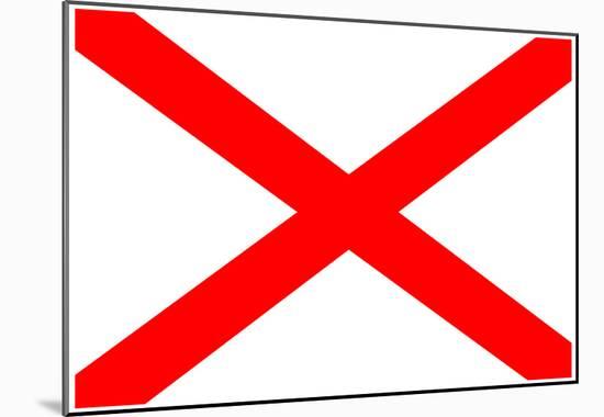 Alabama State Flag Poster Print-null-Mounted Poster