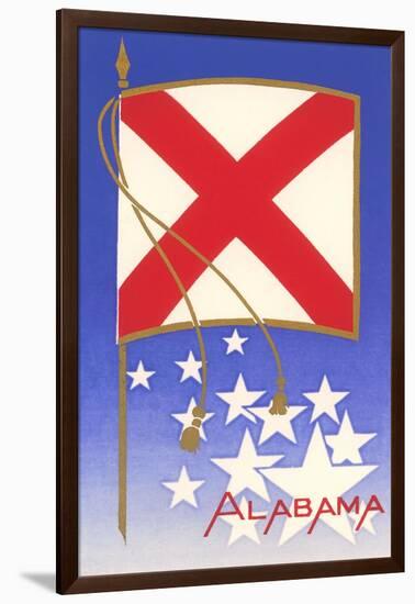 Alabama State Flag-null-Framed Art Print