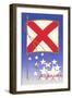 Alabama State Flag-null-Framed Art Print