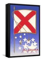 Alabama State Flag-null-Framed Stretched Canvas