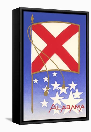 Alabama State Flag-null-Framed Stretched Canvas