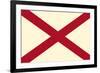 Alabama State Flag-Lantern Press-Framed Art Print