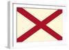 Alabama State Flag-Lantern Press-Framed Art Print