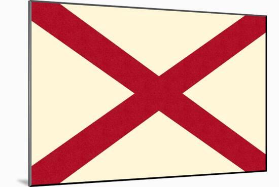 Alabama State Flag-Lantern Press-Mounted Art Print