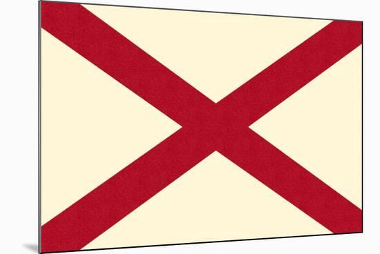 Alabama State Flag-Lantern Press-Mounted Premium Giclee Print