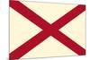Alabama State Flag-Lantern Press-Mounted Premium Giclee Print