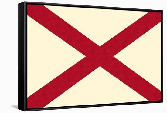 Alabama State Flag-Lantern Press-Framed Stretched Canvas