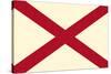 Alabama State Flag-Lantern Press-Stretched Canvas
