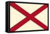 Alabama State Flag-Lantern Press-Framed Stretched Canvas