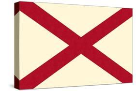 Alabama State Flag-Lantern Press-Stretched Canvas