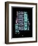 Alabama Word Cloud 1-NaxArt-Framed Art Print