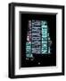 Alabama Word Cloud 1-NaxArt-Framed Art Print