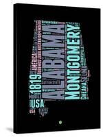 Alabama Word Cloud 1-NaxArt-Stretched Canvas