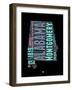 Alabama Word Cloud 1-NaxArt-Framed Art Print