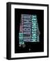 Alabama Word Cloud 1-NaxArt-Framed Art Print