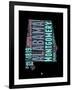 Alabama Word Cloud 1-NaxArt-Framed Art Print