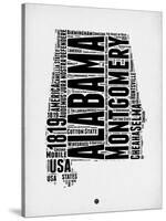 Alabama Word Cloud 2-NaxArt-Stretched Canvas