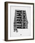 Alabama Word Cloud 2-NaxArt-Framed Art Print