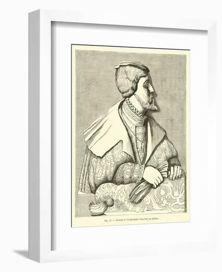 Alabaster Bas-Relief of the Emperor Charles V-null-Framed Giclee Print