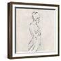 Alabaster Bather 1-Karen Wallis-Framed Art Print