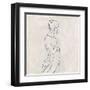 Alabaster Bather 1-Karen Wallis-Framed Art Print