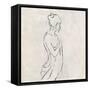 Alabaster Bather 1-Karen Wallis-Framed Stretched Canvas