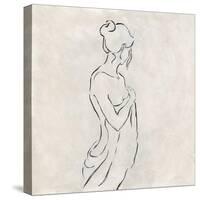 Alabaster Bather 1-Karen Wallis-Stretched Canvas