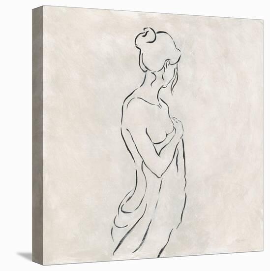 Alabaster Bather 1-Karen Wallis-Stretched Canvas