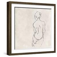 Alabaster Bather 2-Karen Wallis-Framed Art Print