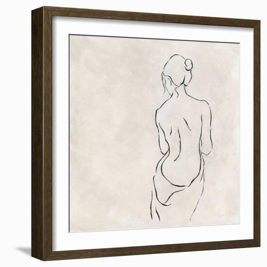 Alabaster Bather 2-Karen Wallis-Framed Art Print