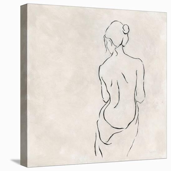Alabaster Bather 2-Karen Wallis-Stretched Canvas
