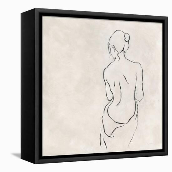 Alabaster Bather 2-Karen Wallis-Framed Stretched Canvas