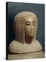 Alabaster Canopic Jar of Ahmose, New Kingdom, Dynasty XVIII-null-Stretched Canvas