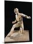 Alabaster Statue Portraying Wounded Gallic Warrior-null-Mounted Giclee Print