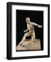 Alabaster Statue Portraying Wounded Gallic Warrior-null-Framed Giclee Print