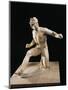 Alabaster Statue Portraying Wounded Gallic Warrior-null-Mounted Giclee Print