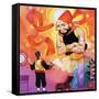 Aladdin and His Wonderful Lamp-Angus Mcbride-Framed Stretched Canvas