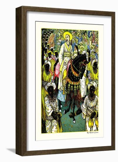 Aladdin's Procession-Walter Crane-Framed Art Print