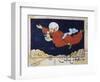 Aladdin Transported by the Genie, Illustrated Scene from 1001 Nights, Miniature Painting-null-Framed Giclee Print