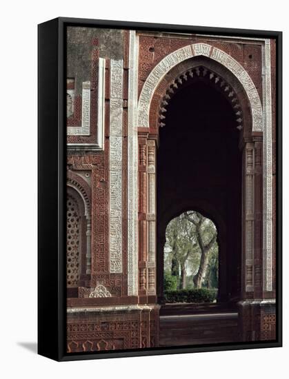 Alai Gate, Quwwat Ul Islam Mosque, Delhi, India-Adam Woolfitt-Framed Stretched Canvas