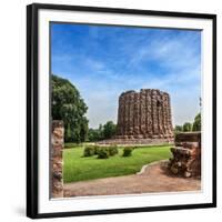 Alai Minar Ruins, UNESCO World Heritage Site. Qutub Complex, Delhi, India-f9photos-Framed Photographic Print