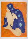 Untitled - Nude in Purple Robe-Alain Bonnefoit-Collectable Print