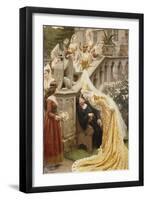 Alain Chartier, 1903-Edmund Blair Leighton-Framed Giclee Print