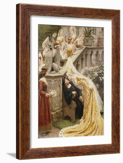 Alain Chartier, 1903-Edmund Blair Leighton-Framed Giclee Print