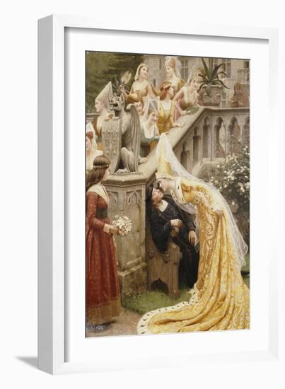 Alain Chartier, 1903-Edmund Blair Leighton-Framed Giclee Print