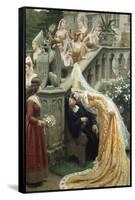 Alain Chartier-Edmund Blair Leighton-Framed Stretched Canvas