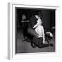Alain Delon and Romy Schneider Kissing-Marcel Begoin-Framed Photographic Print