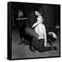 Alain Delon and Romy Schneider Kissing-Marcel Begoin-Framed Stretched Canvas