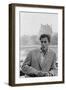 Alain Delon, Postcard-null-Framed Premium Photographic Print